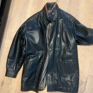 Vintage Black Leather Jacket